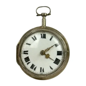 Antike Silber Taschenuhr mit Handaufzug – um 1880–1900