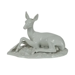 Edelstein Porzellanfigur Reh liegend