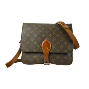 Louis Vuitton Cartouchière MM Monogram Canvas Schultertasche Vintage Made in France