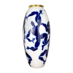 Bernardaud Limoges Vase von Hervé Van der Straeten – Unikat handbemalt