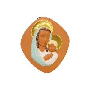 Gmundner Keramik Madonna mit Kind – Wandrelief Austria