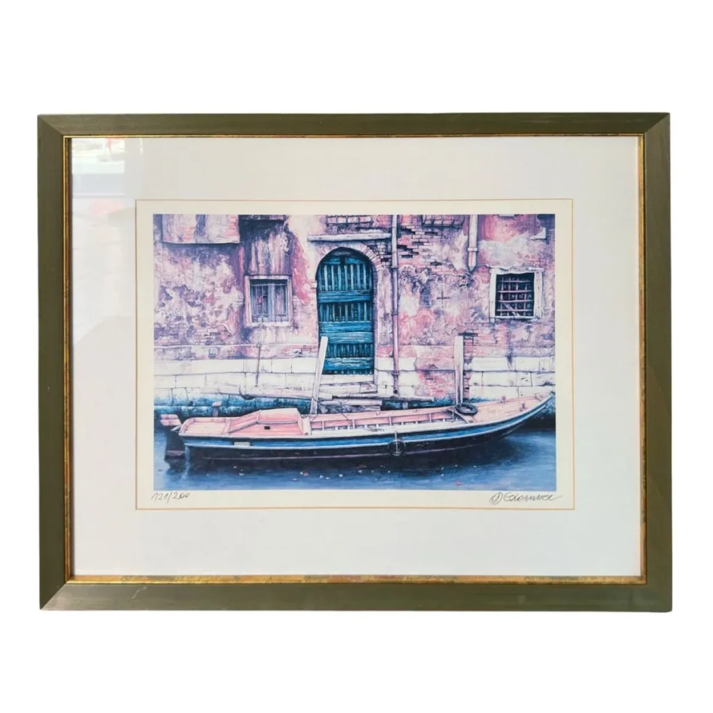 Karl Goldammer – Venedig mit Boot – limitierte Grafik 121/200