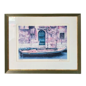 Karl Goldammer – Venedig mit Boot – limitierte Grafik 121/200