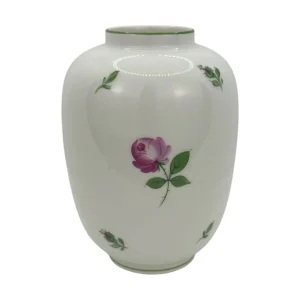 Augarten Wien Porzellanvase mit Rosendekor – Nr. 5089