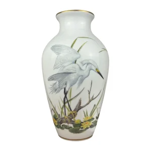 Franklin Porcelain „The Marshland Bird Vase“ von Basil Ede – 1981