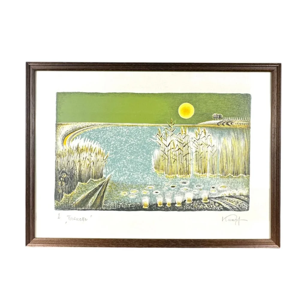 Gottfried Kumpf „Tauwetter“ – Farblithografie, E/A Künstlerexemplar
