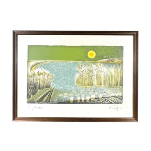 Gottfried Kumpf „Tauwetter“ – Farblithografie, E/A Künstlerexemplar