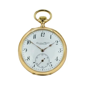IWC Schaffhausen 14K Gold Taschenuhr – Werk-Nr. 521896
