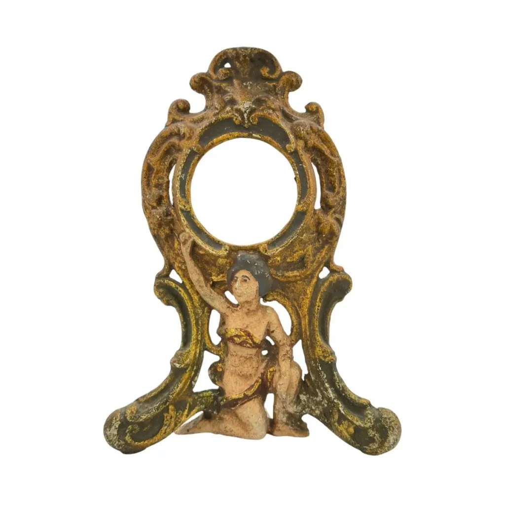 Rokokostil Dekorahmen für Uhr oder Bild mit Figurenmotiv – 27 cm