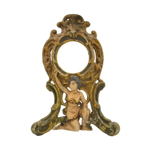 Rokokostil Dekorahmen für Uhr oder Bild mit Figurenmotiv – 27 cm