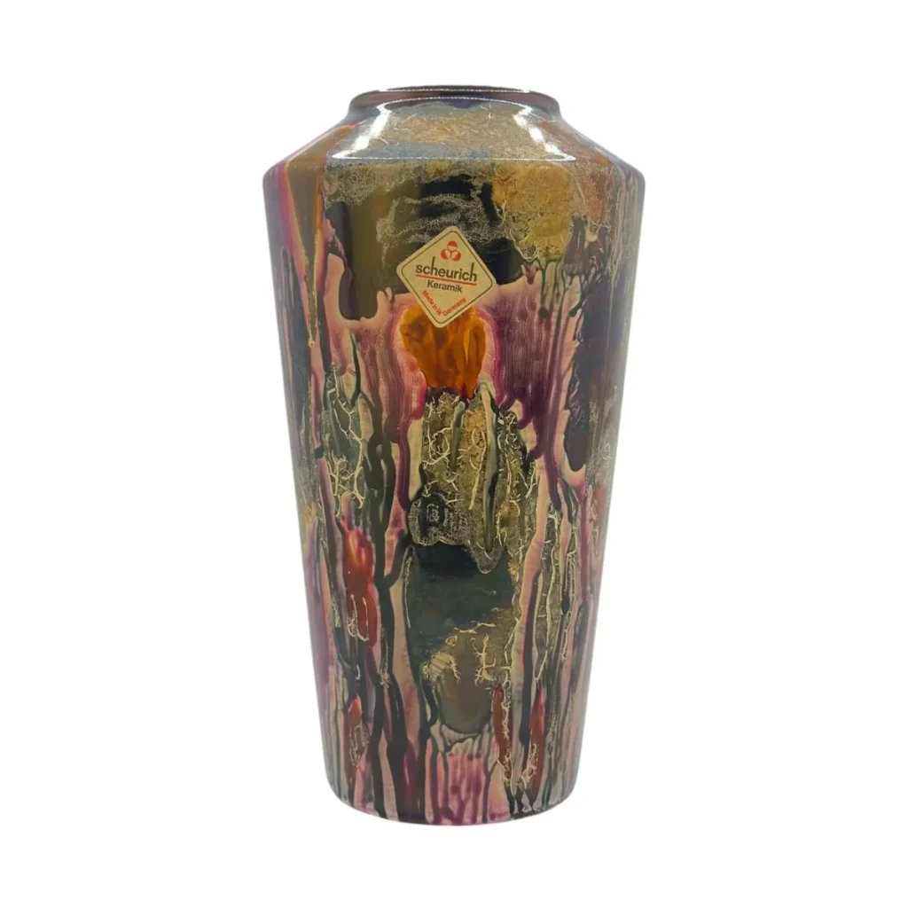 Scheurich Keramik Vase 507-22 – Fat Lava, 1980er Jahre, West Germany