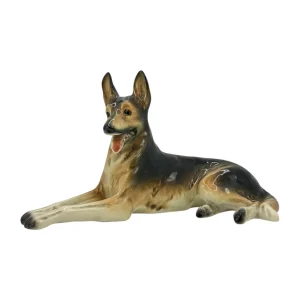 Contendorf Porzellanfigur Deutscher Schäferhund liegend – Nr. 2547
